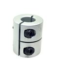 INVENTO 1Pcs 12x12mm Motor Jaw Shaft Coupler Aluminum 12mm to 12mm Rigid Self Centering Coupling for 3D Printer Z Axis Nema 23 Stepper Motor DIY