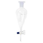 UKCOCO Lab Separatory Funnels, Borosilicate Glass Separatory High Transparency Funnel Separating Funnel Glass Funnel for Labs-250ml