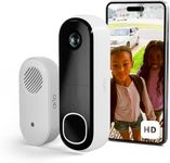 Arlo Full HD Video Doorbell & Ring Chime, Wireless/Battery or Hardwired, 180° Ultra Wide Head-to-Toe View, Smart Motion Detection, Alarm Siren, Night Vision, 12x Zoom, Alexa, Award Winning