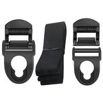 kzfuli Kayak Seat Repair Kit - Seat Clips, Hooks, and Nylon Webbing. Suitable for Lifetime Emotion Pack (2 Sets in Black)