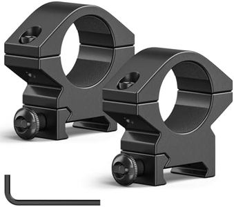 CVLIFE 1 Inch Scope Rings Low Profile Mounts - Compatible with Weaver and Picatinny Rails - 20mm Rifle Scope Mount - 2 Pieces