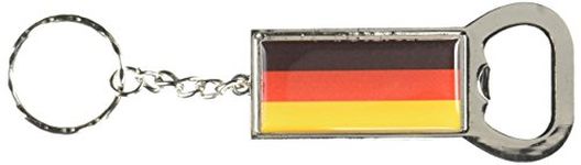 Graphics and More German Germany Flag Keychain Key Chain Ring Bottle Bottlecap Opener