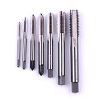 ATOPLEE 7pcs Metric HSS 6542 Left Hand Thread Tap Set, M3 M4 M5 M6 M8 M10 M12