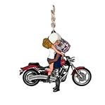 Motorcycle Kissing Doll Couple Pers