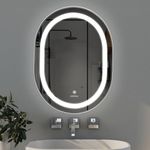 Plantex LED Bathroom Mirror with 3 Tone/Designer Mirror for Living Room/Bedroom/Dressing Room - Capsule Shape (18 X 24 Inch)