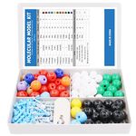 Swpeet 200 Pcs Molecular Model Kit for Organic and Inorganic Chemistry, Chemistry Molecular Model Student and Teacher Set - 83 Atoms & 116 Links & 1 Short Link Remover Tool