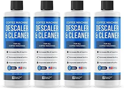 Essential Values Keurig Descaler (4 Pack), Universal Descaling Solution for Keurig, Delonghi, Nespresso and All Single Use, Coffee Pot & Espresso Machines