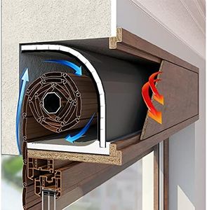 FUTURAZeta - Kit Mistral Isolamento Termico Acustico Coibentazione Cassonetto Avvolgibili Tapparelle 1 Metro