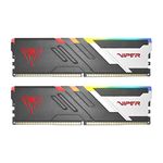 Patriot Memory Viper Venom RGB DDR5 5600MT/s CL40 Desktop Memory 64GB (2x32GB) Kit 1.35V (PVVR564G560C40K)