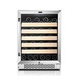 Whynter BWR-541STS 24" Built-in 54 Bottle Wine Refrigerator Cooler, Stainless Steel, One Size, Silver