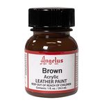Angelus Acrylic Leather Paint, Brown, 1 oz.