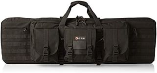 G. Outdoor Products G.P.S. 42" Double Soft Rifle Case - 42" L x 12.75" H x 9" W Adjustable Durable Convenient Shooting Gear Storage w/MOLLE, Black