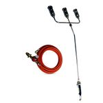 BRENNER Propane Weed Burner Torch Kit – Heavy Duty Gas Torch for Roofing, Weed Control & Outdoor Heating (Dual & Triple Head Options) (Triple Head)