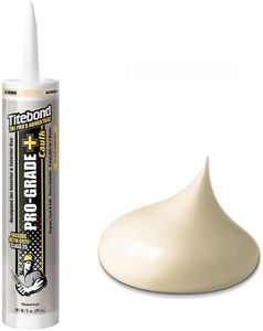 Titebond 10.1 Oz. Pro-Grade Plus 8411 Siliconized Acrylic Water-Based Caulk - Almond