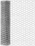 TOYPOPOR Chicken Wire 16'' x 396''(40cm x 10m), Outdoor Anti-Rust Hexagonal Galvanized Chicken Wire Mesh Fencing to Protect Gardening Plants Vegetables Flowers Fruits From Dogs Rabbits Squirrels, 32ft