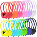 XOSDA 48 Pack Classroom Headphones Bulk for School Kids Students Teen Boys Grils Children Toddler and Adult (Mixed Colors