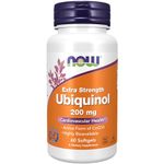 Now Foods Ubiquinol Extra Strength 200 Mg. 60 Softgels