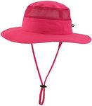 Home Prefer UPF50+ Kids Toddler Sun Hat for Boys Girls Wide Brim Fishing Hat, Rose Red, 2-4 Years