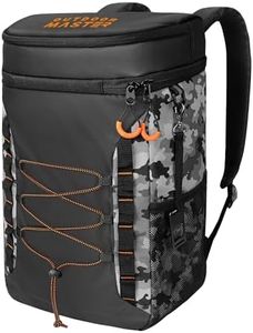 OutdoorMaster Cooler Backpack with Leak-Proof Design, 2 Insulated Compartments Portable Thermal Bag for Camping, Beach, Travel, Lunch, Drink, Ice - 21L