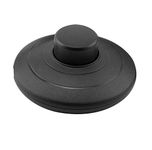 MZMing [1 Pack] In-Line Foot Press Switch for Standard Lamp for 2 or 3 Core Flex In Black for Floor and Table Lamp - Switch 70 mm/2.75 Inch Diameter