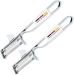 Westmark Famos 106122E4 Universal Peeler/Pendulum Peeler with Sharpened Cutter Stainless Steel Blade Metal/Chrome-Plated Set of 2