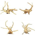 DEZIINE®1Pcs Small 5to 8 Inches Natural Driftwood Aquarium Decoration Retro Style Tree Root Design Display (Random Shape)