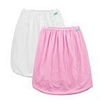 ALVABABY Reusable Diaper Pail Liner for Cloth Diaper Laundry Kitchen Garbage Cans 2 Pack White and Pink PL-B0918