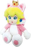 Sanei Super Mario 3D World Neko Cat Princess Peach 9" Plush Doll