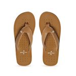 BRAND VILLA Men Doctor Ortho Casual Slippers With Arch Support|Light Weight Home Chappal |Soft Comfortable Stylish Flip Flop Slippers For Men, Tan, Size_6