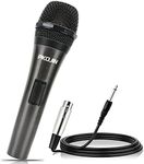 PKOJIN Dynamic Karaoke Microphone for Singing, Vocal Wired Microphone for Karaoke, Handheld Mic with 10 Ft Cable, Mics for Speaker with ON/Off Switch