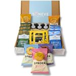 Afternoon Tea hamper and Coffee Gift Set - Tea and Biscuits Gift Set Bundled with Taylors Coffee Bags, Everyday Tea, Luxury Borders Biscuits, Mini Wilkins and Sons Tiptree Jam & Honey