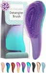 Detangler Brush for Thick Hair, Curly, Straight & Natural Hair - Gentle Detangling Hair Brush for Women, Kids & Toddlers with Flexible Bristles - Lily England Hairbrush for Wet & Dry Hair, Ombre