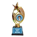 Family Shoping Bhaidooj Gift for Brother Worlds Best Brother Trophy Medal Award (for Bhai Diwali Special)