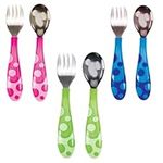 Munchkin Toddler Fork and Spoon Set (1 Spoon and 1 Fork ) Assorted colours