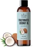 Fractionated Coconut Oil 100ml - Fractionated Coconut Carrier Oil for Essential Oil, Coconut Oil for Skin, Hair Growth & Lip Gloss Use, Coconut Oil for Hair - Carrier Oil for Essential Oils Mixing