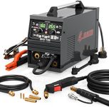 GZ GUOZHI 160A Mig Welder, 110V/220V Dual Voltage 6 in 1 Stick Welder/Gas Mig/Gasless Flux Core Mig/Lift TIG/Spot Welding/Spool Gun Multi-Process Welding Machine (US Connector)