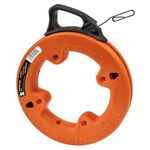 Klein Tools 56001 Depth Finder with High Strength 1/8-Inch Wide Steel Fish Tape, 50-Foot Length