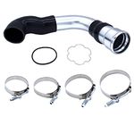 MOCW 3.5" Cold Side Intercooler Pipe & Boot Upgrade Kit Compatible with 2011-2016 Ford 6.7L Powerstroke Diesel F-250 F-350 F-450, Silver