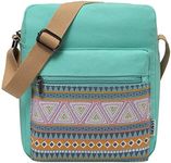 Crossbody Bags Purse for Girls,VASCHY Cute Canvas Small Messenger Shoulder Bag for Kids Turq