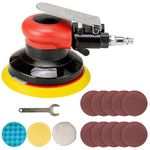 5" Air Random Orbital Sander Pneumatic Palm Sander Da Sander for Wood Polisher Metal, and Auto Body Work, Dual-Action Sander