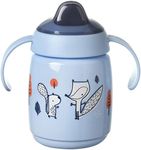 Tommee Tippee Superstar Sippee, Trainer Sippy Cup for Babies with INTELLIVALVE Leak and Shake-Proof Technology and BACSHIELD Antibacterial Technology, 6m+, 300ml, Colours and Designs May Vary