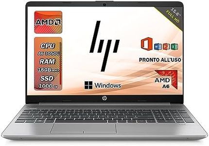 HP 255 G9 | Pc portatile notebook | Ram 16 GB ddr4 | SSD 1 TB | Amd 3050U | Silver | Display 15.6" | FHD | BT | WiFi | Windows 11 Pro | Office Pro | Computer portatile Pronto all'uso
