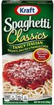 Kraft Spaghetti Classics Tangy Italian Easy Pasta Meal with Spaghetti, Spice Mix & Parmesan Cheese 8 OZ (Pack of 6)