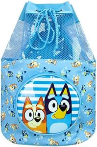 Bluey Swimming Bag Kids Beach Pool Swim Drawstring Backpack For Boys Or Girls Blue