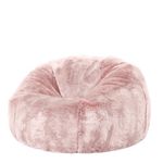 icon Kids Faux Fur Bean Bag Chair, Pink, Large Bean Bag Chairs for Kids, Fluffy Bean Bags, Kids Bean Bags for Girls and Boys, Nursery Decor Bedroom Accessories Accessories