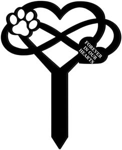 Memorial Pet Grave Markers Pet Memorial Stake Dog Claw Sympathy Grave Plaque Stake Dog Cemetery Garden Stake Memorial Grave Stake Waterproof Garden Grave Decor for Pets Outdoors Yard Remembrance