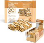 GoKrisp, Energy Square by Jimmy Sevigny, 15 gr Protein Pastry, Tasty Apple & Salted Caramel, High Protein Snacks, Nut & Peanut Free, Gluten Free, (12-Pack)