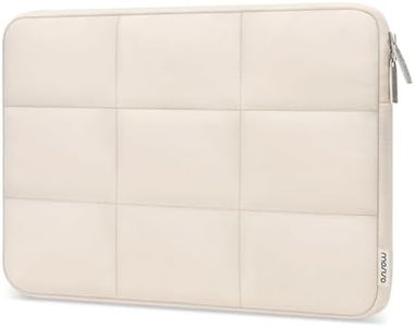 MOSISO Puffy Funda para Portátil 13-13,3 Pulgadas, Compatible con MacBook Air/Pro, HP, DELL, Lenovo, ASUS Notebook, Funda Rectangular Acolchada para Portátil, Funda Laptop para Mujer,Arena
