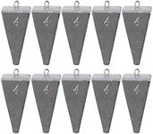 Pyramid Sinkers Fishing Weights Fishing Sinkers Saltwater Fishing Weights Sinkers Pyramid Weights for Ocean Surf Fishing Gear Tackle 1oz 2oz 3oz 4oz 5oz 6oz 8oz