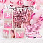 Pink Baby Shower Decorations for Girl - JUMBO SET all Inclusive Baby Boxes